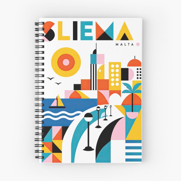 Item preview, Colorful geometric illustration of Malta featuring abstract arch designed and sold by ckybe.
