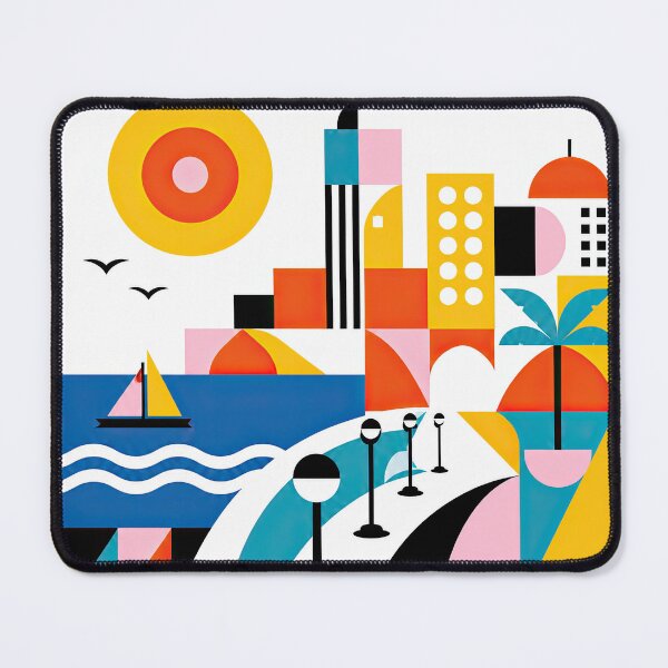 Item preview, Colorful geometric illustration of Malta featuring abstract arch designed and sold by ckybe.