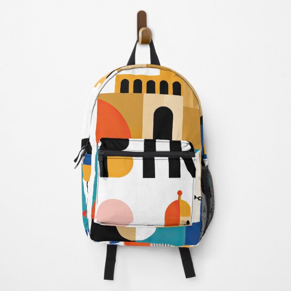 Item preview, Colorful geometric illustration of Malta landmarks, coastal arch designed and sold by ckybe.