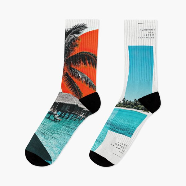 Item preview, Maldives travel poster featuring palm trees, turquoise lagoon, designed and sold by ckybe.