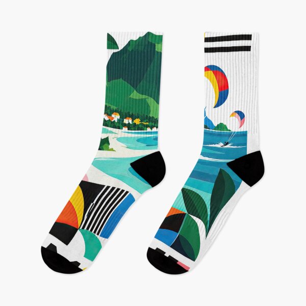 Item preview, Colorful retro travel poster depicting a tropical Mauritius designed and sold by ckybe.