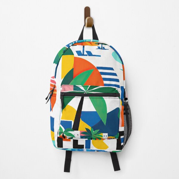 Item preview, Colorful geometric travel poster depicting a tropical Mauritius designed and sold by ckybe.