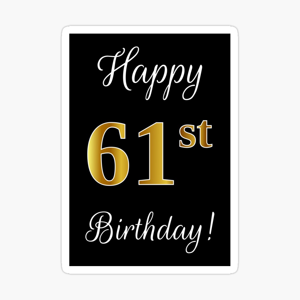 Happy 61st Birthday Wish Ecard