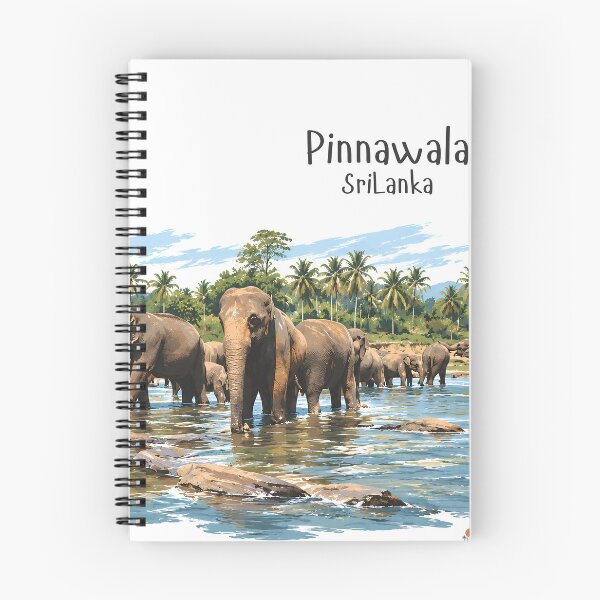 Item preview, Pinnawala Sri Lanka Elephant Gathering designed and sold by IslandWild Co.