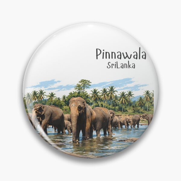 Item preview, Pinnawala Sri Lanka Elephant Gathering designed and sold by IslandWild Co.