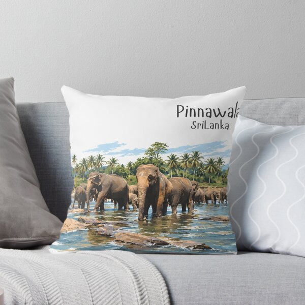 Item preview, Pinnawala Sri Lanka Elephant Gathering designed and sold by IslandWild Co.