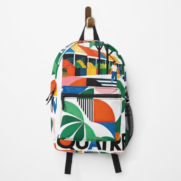 Item preview, Colorful geometric travel poster depicting Quatre Bornes, Maurit designed and sold by ckybe.