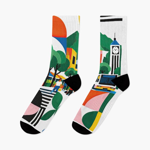 Item preview, Colorful geometric travel poster depicting Quatre Bornes, Maurit designed and sold by ckybe.