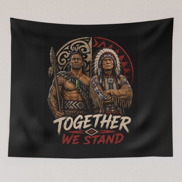 Item preview, Together We Stand Tribal Heritage Warriors designed and sold by The Custom Studio.
