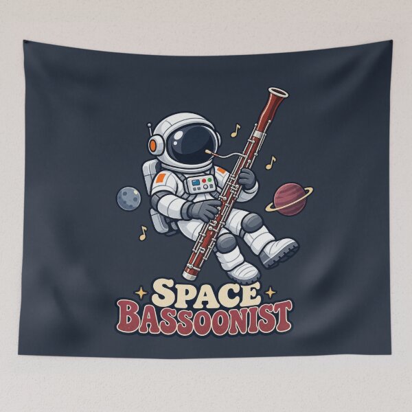 Item preview, Bassoonist Astronaut in Zero Gravity designed and sold by BROHLine Studio.