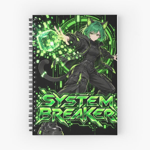 Item preview, System Breaker – Acid Green Cyber Neko Girl designed and sold by Revyra Design .