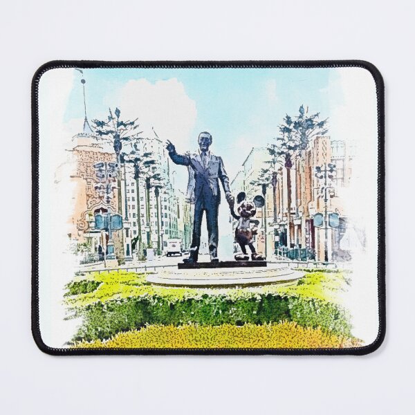 Item preview, Disney Adventure World Partners Statue — Walt & Mickey Illustration designed and sold by FoolishDreamers.