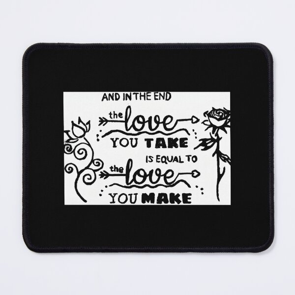 Item preview, Classic Beatles Lyrics Typography Design for Music Lovers and Vintage Fans designed and sold by DylanB15.