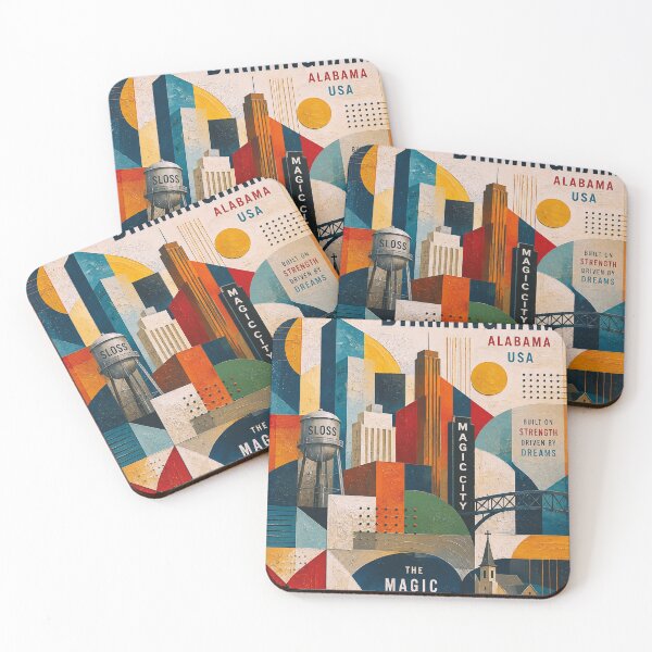 Item preview, Birmingham, Alabama Illustration – Beautiful City in the United States of America. designed and sold by GalleryKauffeld.