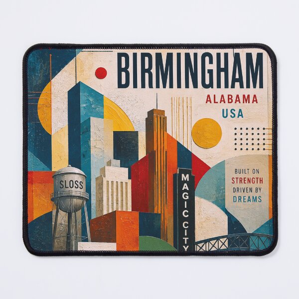 Item preview, Birmingham, Alabama Illustration – Beautiful City in the United States of America. designed and sold by GalleryKauffeld.