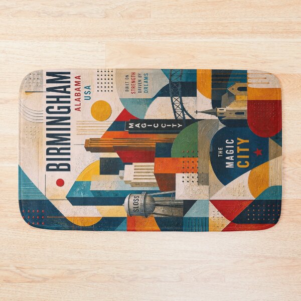 Item preview, Birmingham, Alabama Illustration – Beautiful City in the United States of America. designed and sold by GalleryKauffeld.