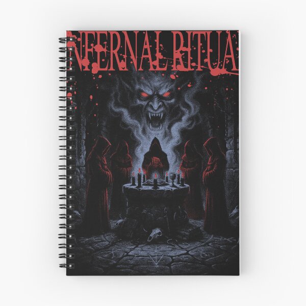 Item preview, Infernal Ritual Occult Horror Dark Fantasy designed and sold by BVNKGRAPH WORKS.