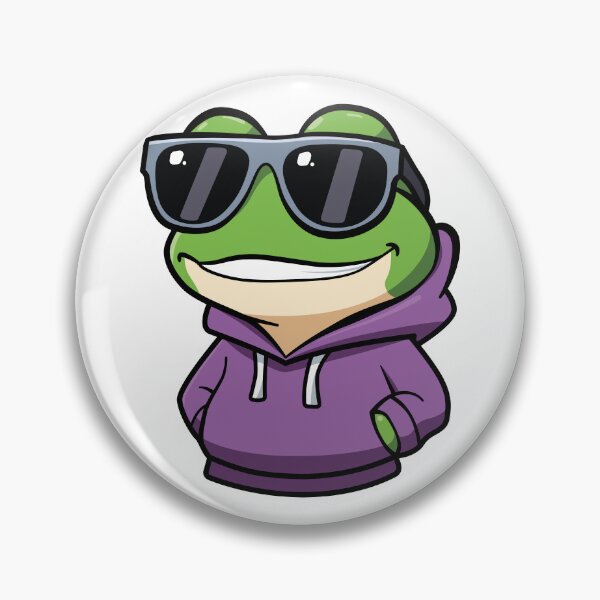 Item preview, Cool Frog in a Purple Hoodie designed and sold by valerko26.
