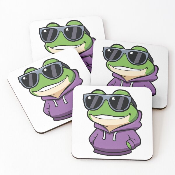 Item preview, Cool Frog in a Purple Hoodie designed and sold by valerko26.