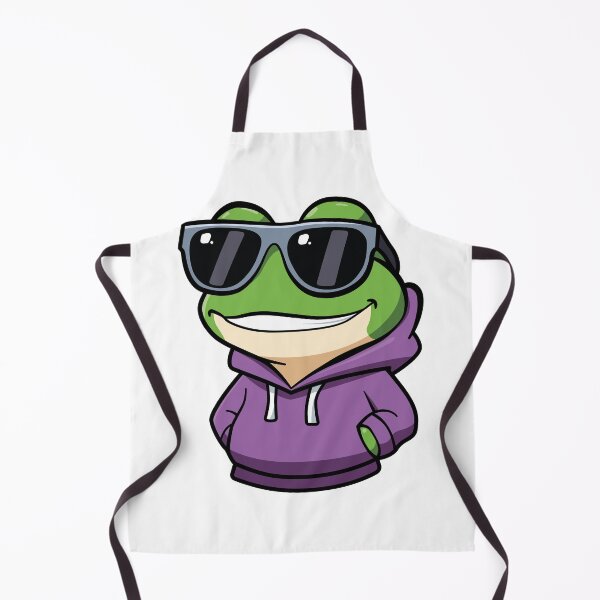 Item preview, Cool Frog in a Purple Hoodie designed and sold by valerko26.