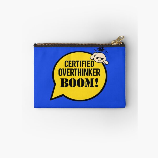 Item preview, Certified Overthinker – Funny Overthinking Speech‑Bubble Cartoon for Overthinkers designed and sold by stevenwoodcock.