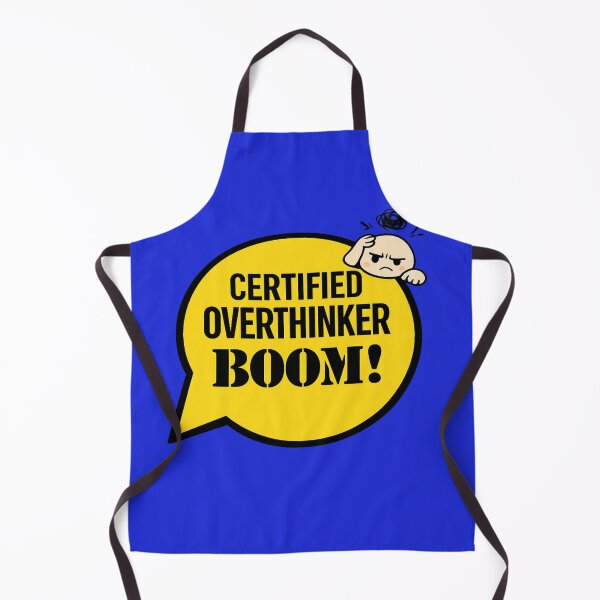 Item preview, Certified Overthinker – Funny Overthinking Speech‑Bubble Cartoon for Overthinkers designed and sold by stevenwoodcock.