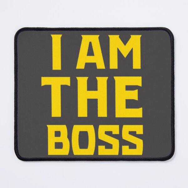 Item preview, I Am The Boss Gold Metallic Inspirational Motivational Design designed and sold by DaciaDraws.