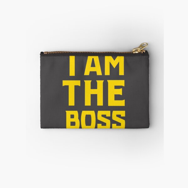 Item preview, I Am The Boss Gold Metallic Inspirational Motivational Design designed and sold by DaciaDraws.