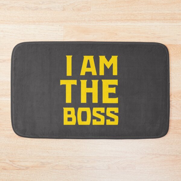 Item preview, I Am The Boss Gold Metallic Inspirational Motivational Design designed and sold by DaciaDraws.