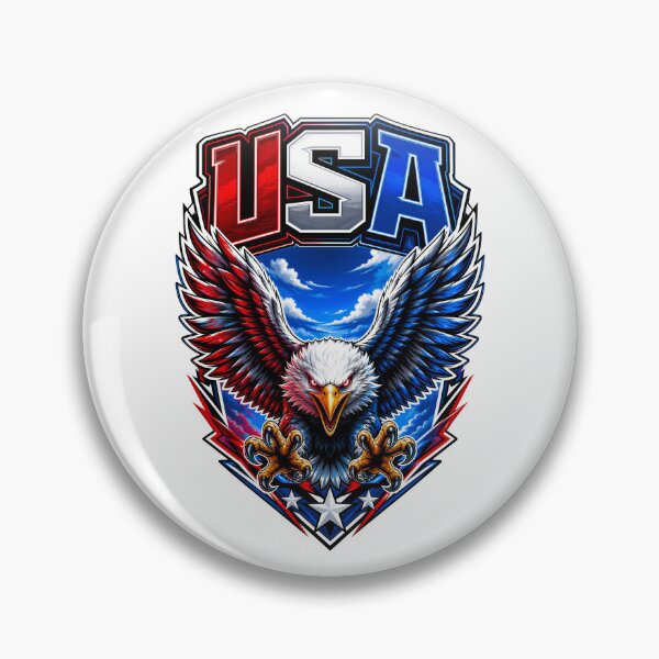Item preview, USA Bald Eagle Patriotic American Flag Red White Blue Eagle Design designed and sold by WLHmedia.com .