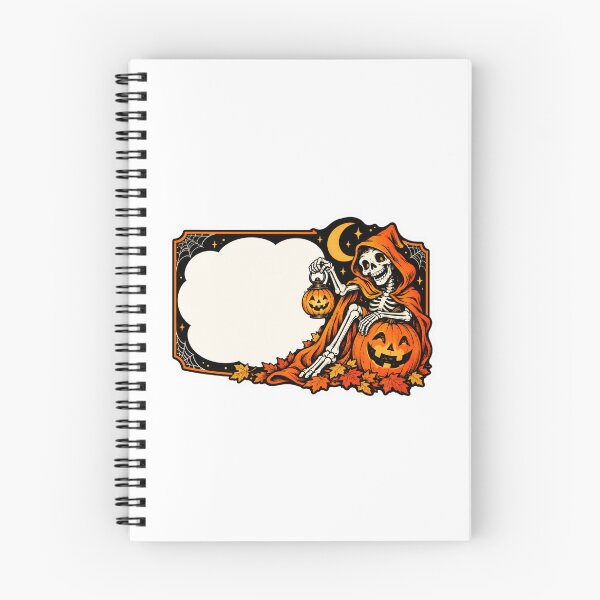 Item preview, Grim Reaper Skeleton Pumpkin Frame Sticker designed and sold by TSshirtShoppe.