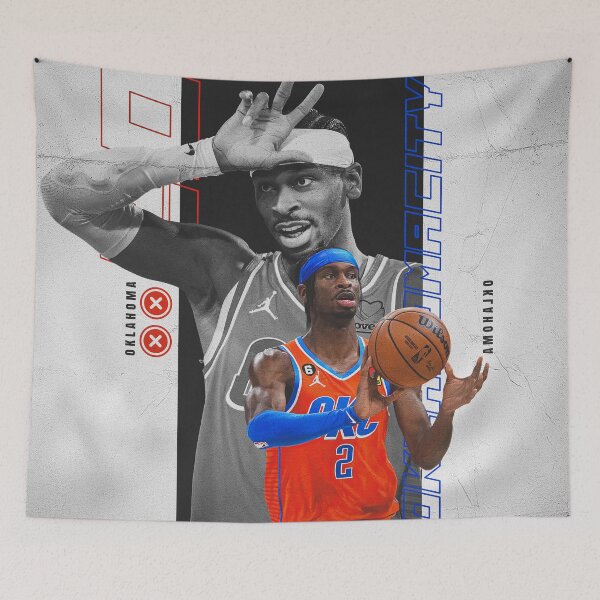 Item preview, Shai Gilgeous-Alexander Oklahoma City Thunder #2 Graphic Poster designed and sold by Shopunte.