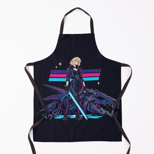 Item preview, Vintage Anime Cyberpunk Elf Mecha Dragon Slayer designed and sold by KungPowUnicorn.