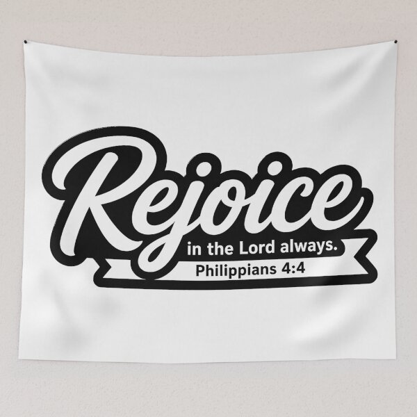 Item preview, Philippians 4:4 Rejoice in the Lord always designed and sold by plushism.