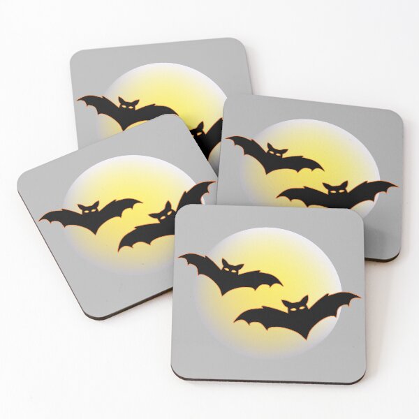Item preview, Spooky Bats Flying Across the Full Moon Gothic Illustration designed and sold by OrPolly.