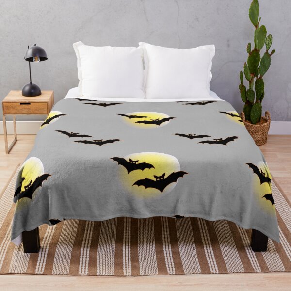 Item preview, Spooky Bats Flying Across the Full Moon Gothic Illustration designed and sold by OrPolly.