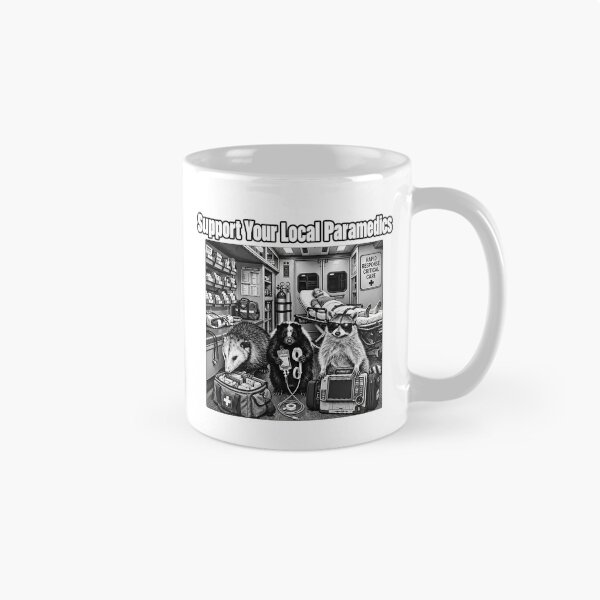 Item preview, Support Your Local Paramedics Raccoon Possum Skunk EMS Crew designed and sold by VGAfanatic.