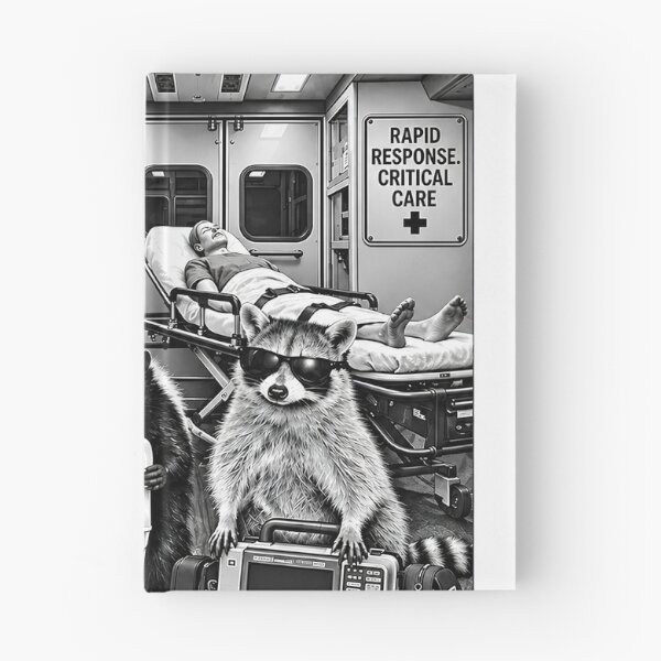 Item preview, Support Your Local Paramedics Raccoon Possum Skunk EMS Crew designed and sold by VGAfanatic.