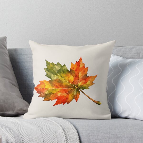 Item preview, Autumn Fall Maple Leaf Watercolor Vibrant Orange Foliage Art designed and sold by VibeShift Studio.