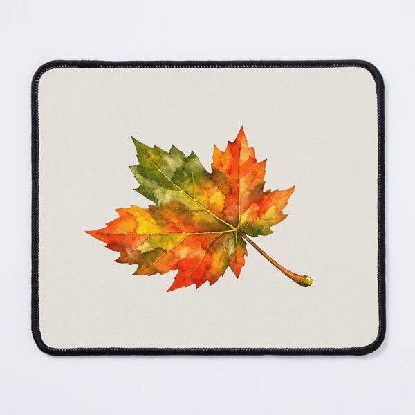 Item preview, Autumn Fall Maple Leaf Watercolor Vibrant Orange Foliage Art designed and sold by VibeShift Studio.