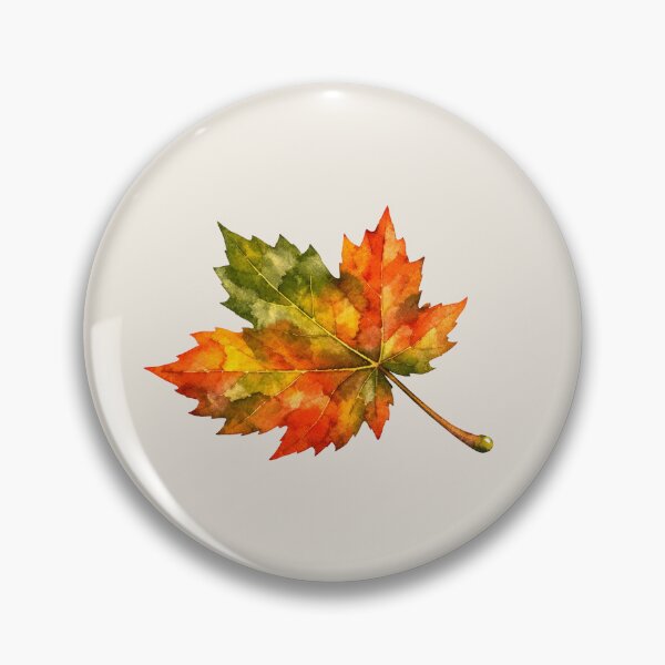 Item preview, Autumn Fall Maple Leaf Watercolor Vibrant Orange Foliage Art designed and sold by VibeShift Studio.