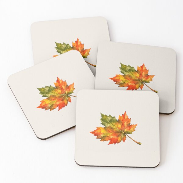 Item preview, Autumn Fall Maple Leaf Watercolor Vibrant Orange Foliage Art designed and sold by VibeShift Studio.