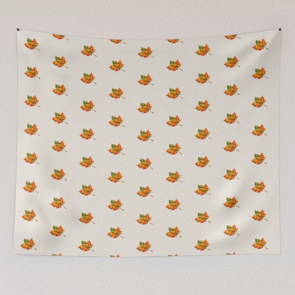 Item preview, Autumn Fall Maple Leaf Watercolor Vibrant Orange Foliage Art designed and sold by VibeShift Studio.