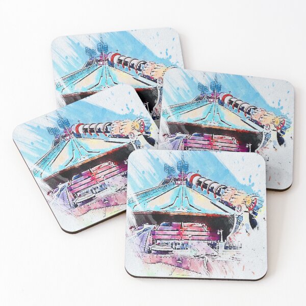 Item preview, Space Mountain From the Earth to the Moon — Disneyland Paris Steampunk Coaster Artwork designed and sold by FoolishDreamers.
