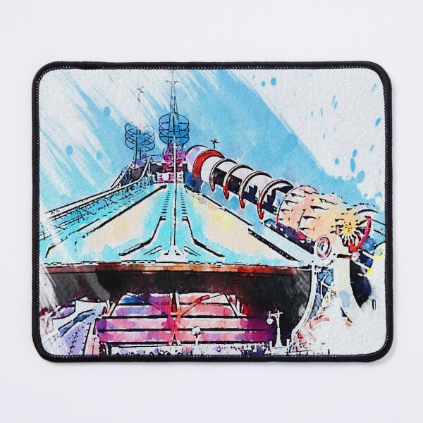 Item preview, Space Mountain From the Earth to the Moon — Disneyland Paris Steampunk Coaster Artwork designed and sold by FoolishDreamers.
