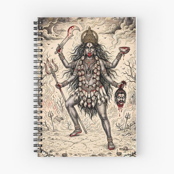 Item preview, Hindu Maa Kali Sacred Line Art designed and sold by hutofdesigns.