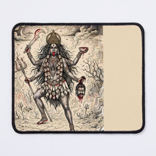 Item preview, Hindu Maa Kali Sacred Line Art designed and sold by hutofdesigns.