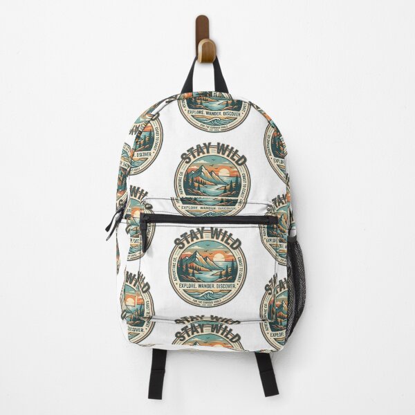 Item preview, Stay Wild Coast to Coast Adventure Vintage Mountain & Ocean Graphic designed and sold by Bhaskar Digital Art.