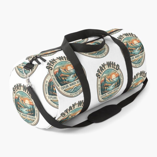 Item preview, Stay Wild Coast to Coast Adventure Vintage Mountain & Ocean Graphic designed and sold by Bhaskar Digital Art.