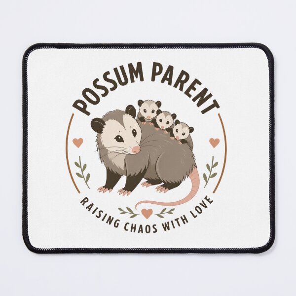 Item preview, Possum Parent Raising Chaos With Love Family Art designed and sold by Créative touche .